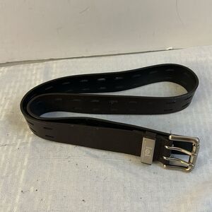 Lei brown belt cut out design 39” long